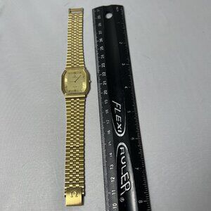 OMEGA De Ville Cal. 1377 Quartz 10K RGP 191.0190 Unisex Watch -PARTS/REPAIR